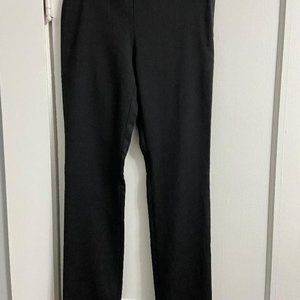 TER ET BANTINE Italian Black Wool Straight Leg Cuffed Trouser Size 42